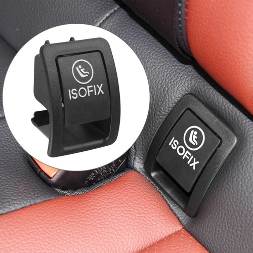 Isofix cover black - black, for